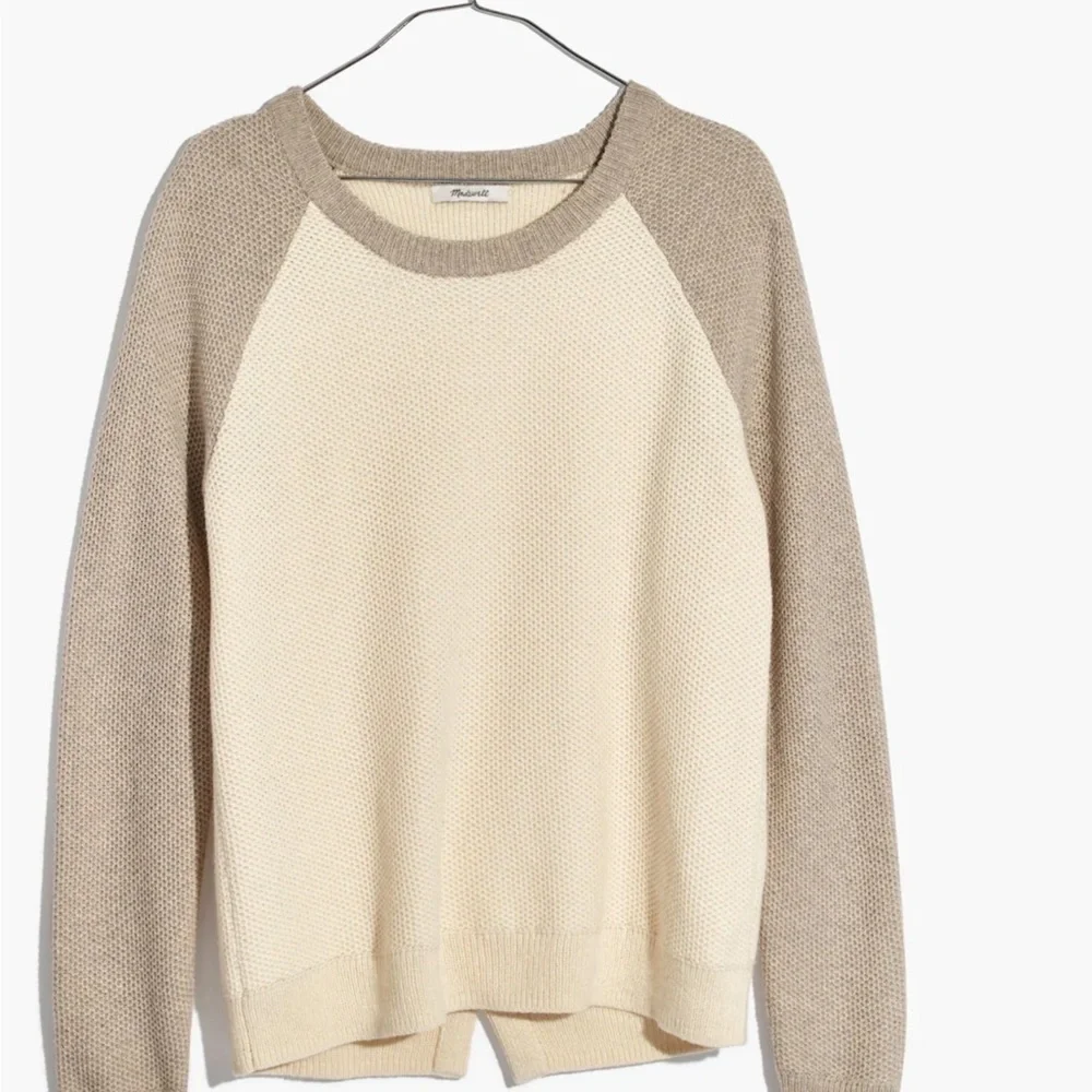 Madewell Province Cross-Back Pullover Sweater in Colorblock